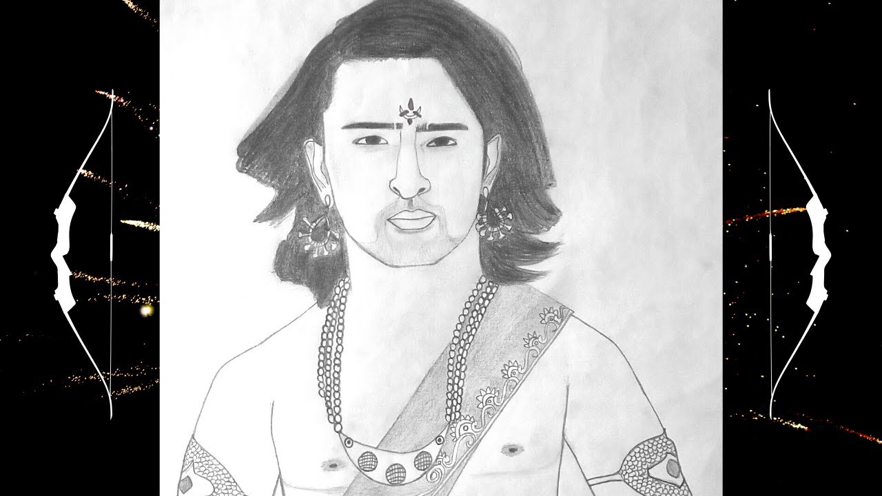 mahabharat arjun drawing