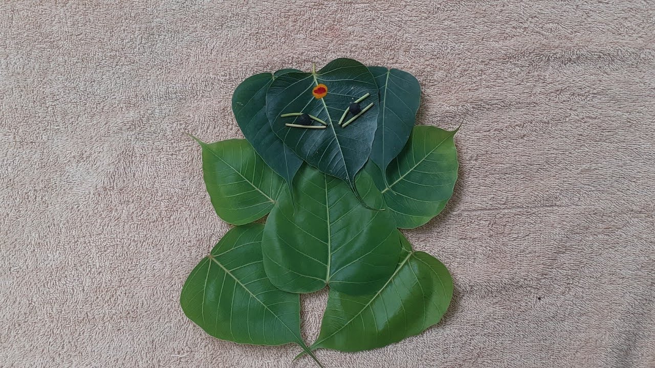 Leaf Art ganesha