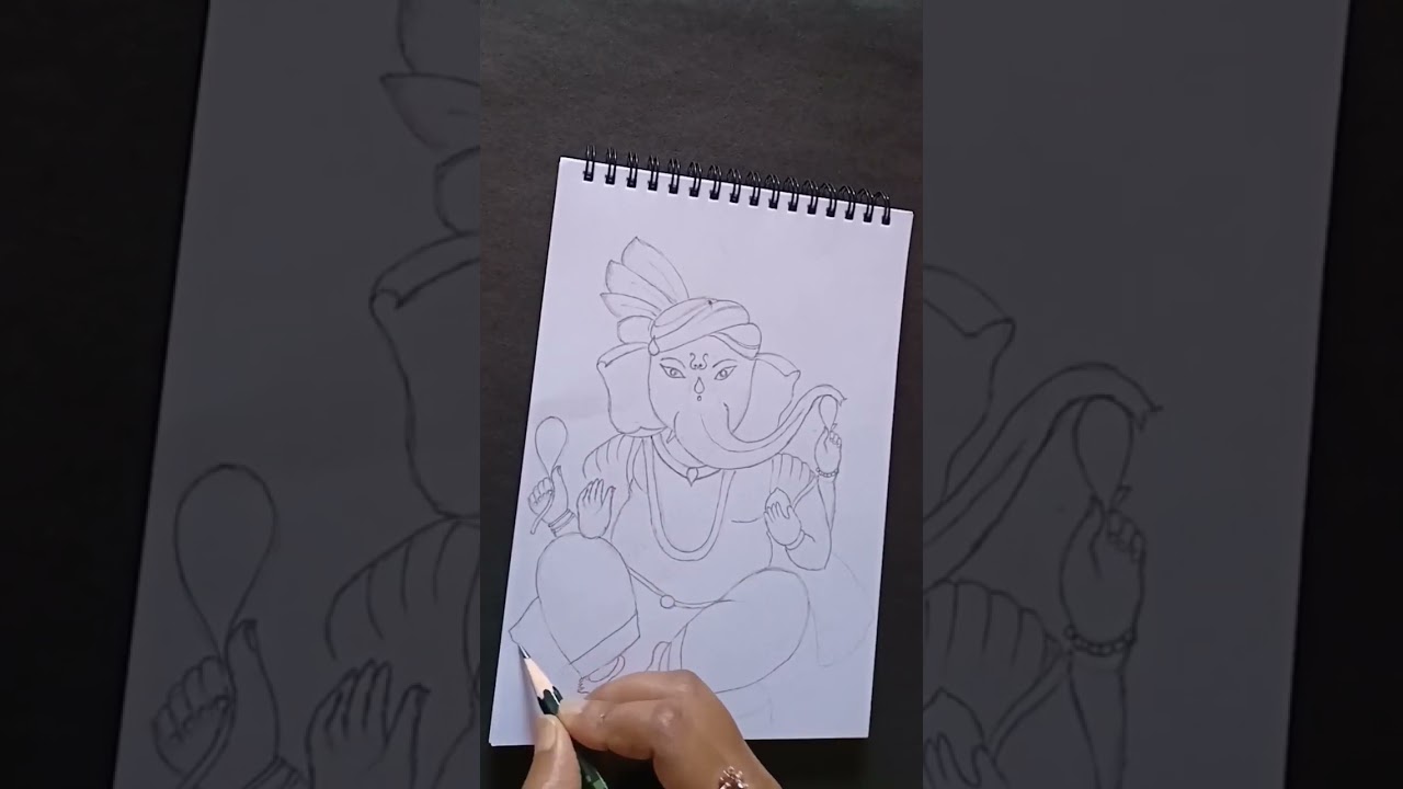 how to draw God Ganesha