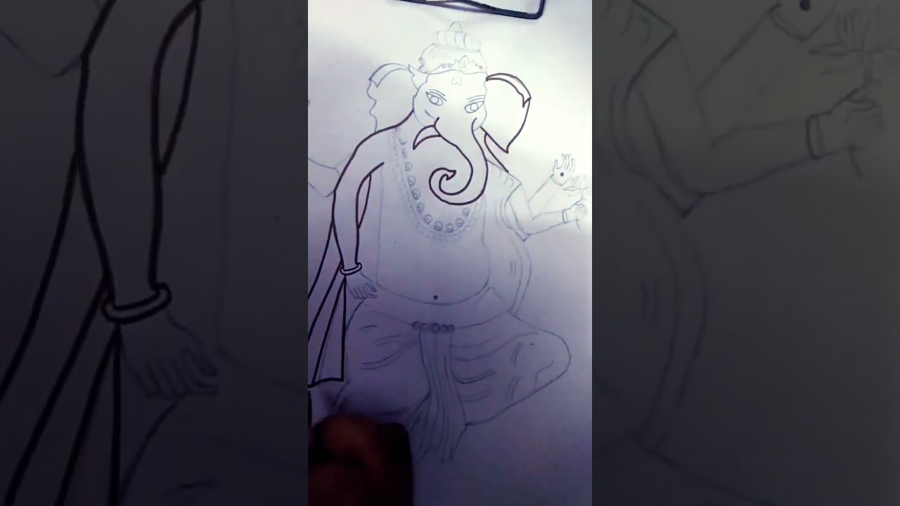 shree ganesha viral shorts drawing