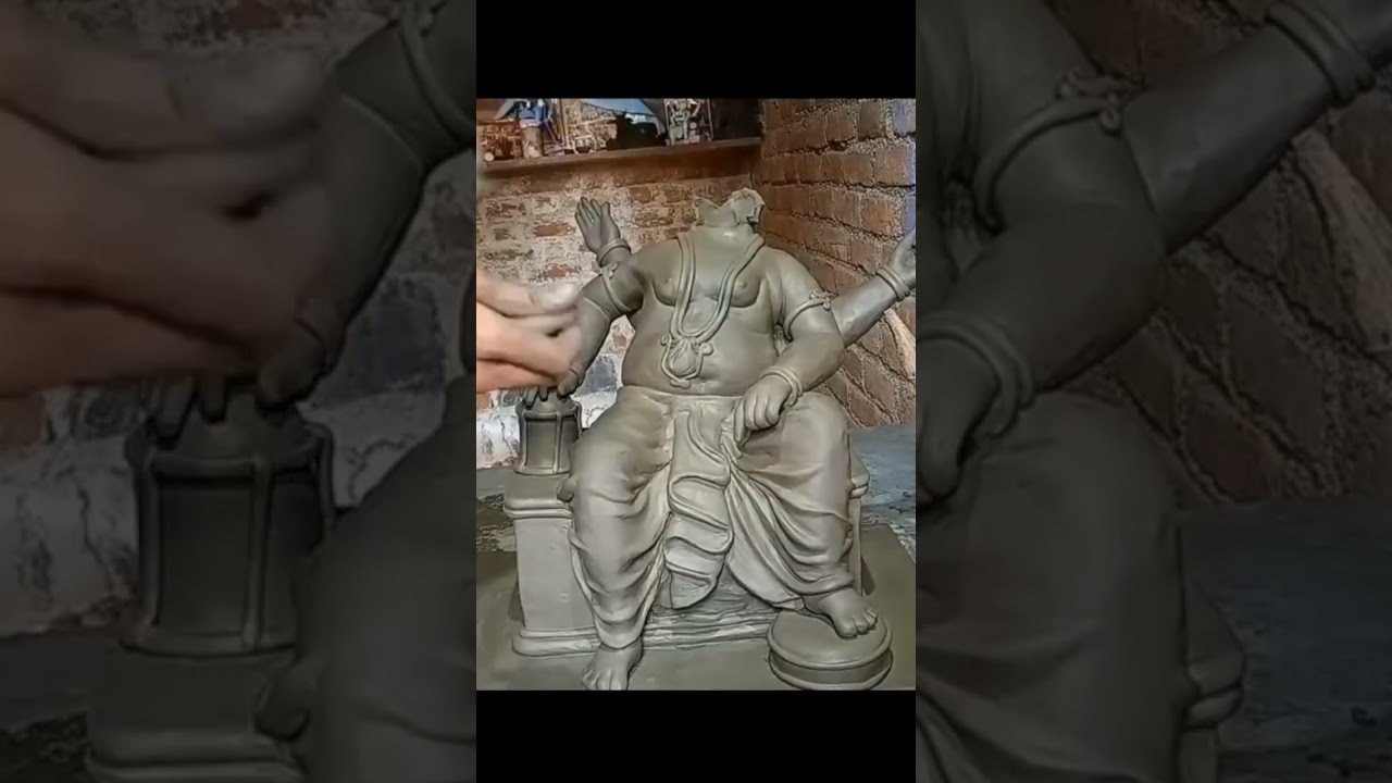 lord Ganesha ideal clay murti